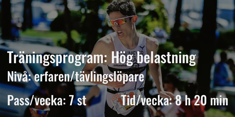 Träningsprogram för löpning: hög belastning